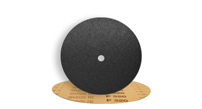 5 Inch Silicon Carbide Plain Back HEAVY DUTY Paper Discs Dry w/1/4" Hole